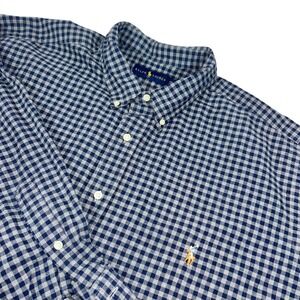 Ralph Lauren 3XB Gingham Checkered Long Sleeve Button Down Shirt